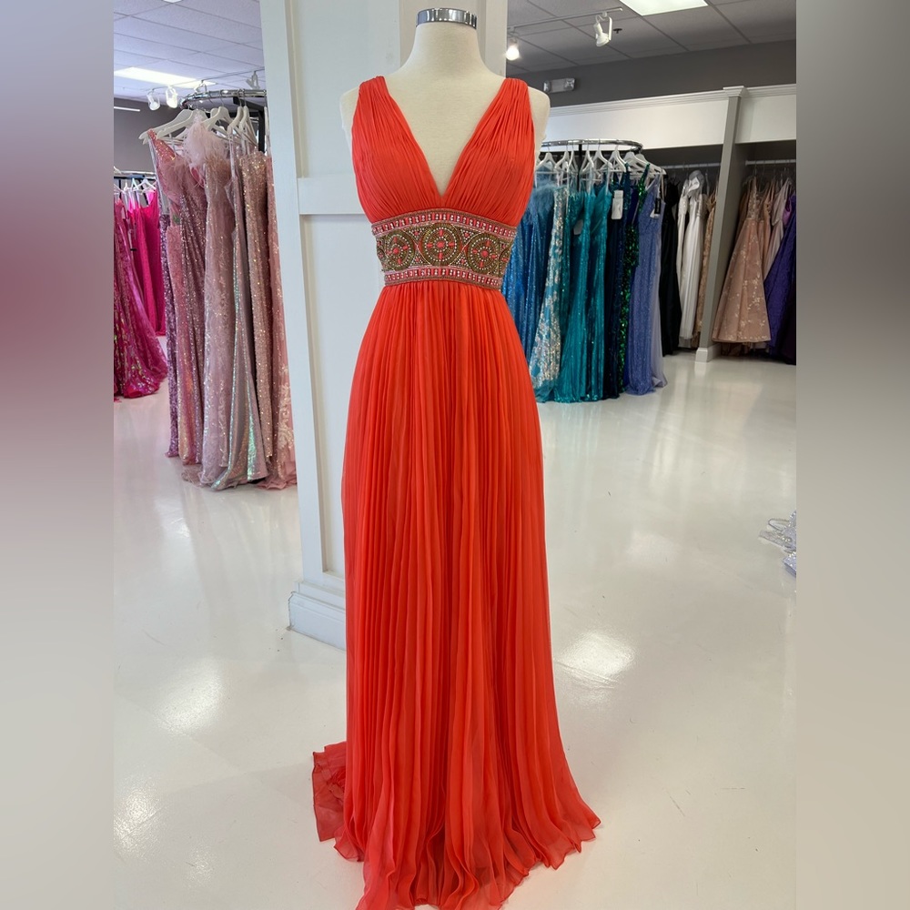 Sherri Hill 11189 coral size 10